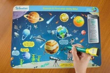 Write and Wipe Educational Game Mats-Space Explorers, For 6-9 Years Kids
