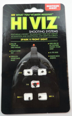 HIVIZ Spark II Fiber Optic Shotgun Front Bead Replacement-Green