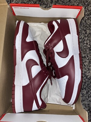 Nike Dunk Low Retro Size 10 - Team Red/Team Red-White - Brand New with Box