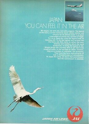 Jal Japan Airlines Advertisement 1 Page 1971 You Can Feel It Jal Japan Airlines Advertisement 1 Page 1971 You Can Feel It