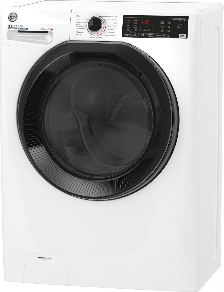 Hoover Lavatrice 8 Kg A 54 cm 1400 giri Inverter Vapore HPS484DAMB7/1-11 LINKPRO
