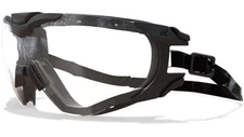Edge Eyewear Super 64 Safety Glasses Black Frame / Clear Vapor Shield Lens / TPR