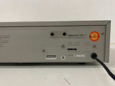 High End Nakamichi BX-2 Stereo Cassette Tape Deck - Made in Japan