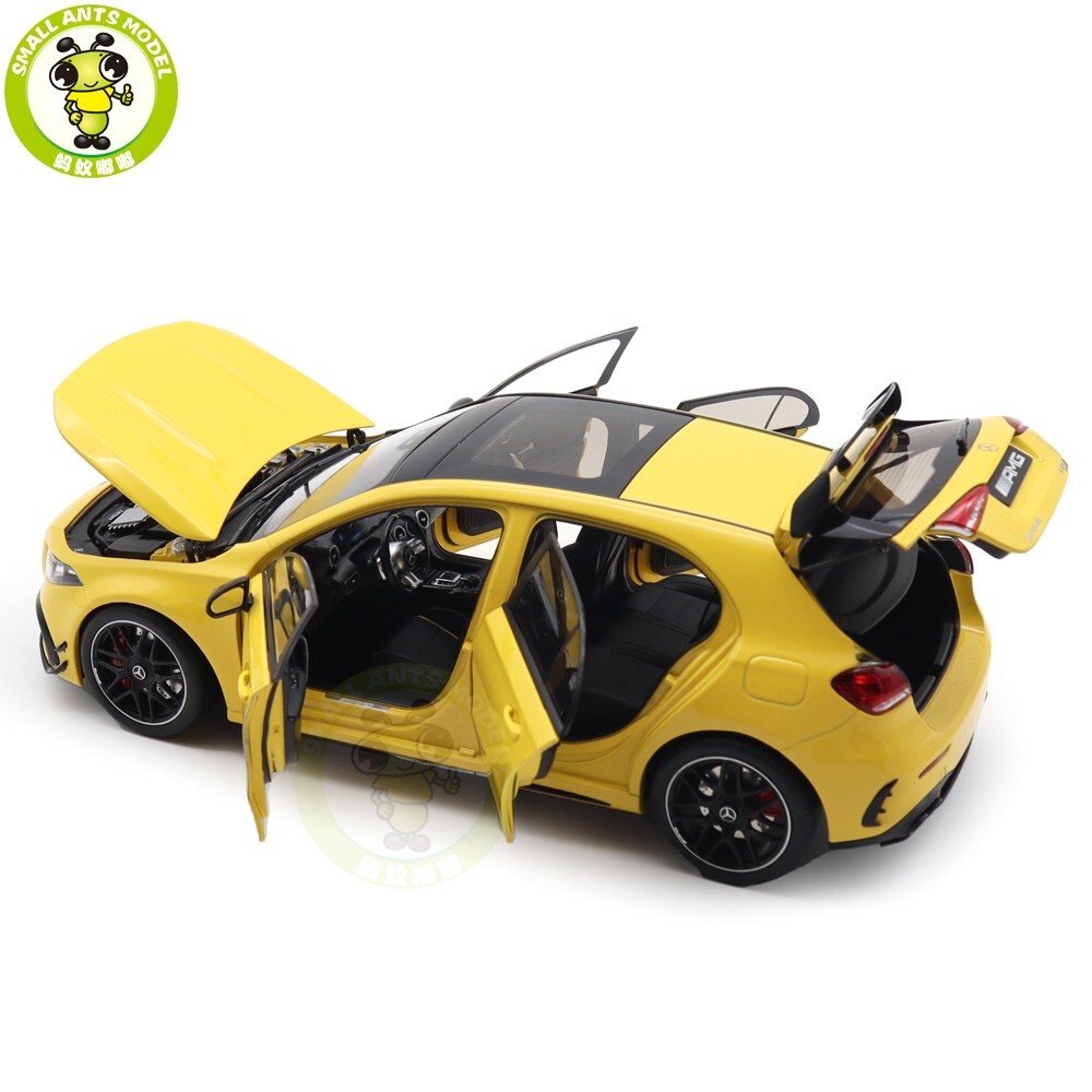 1/18 Mercedes AMG A45 S NZG Yellow Diecast Model Toy Car