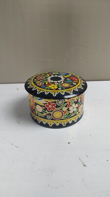 Vintage Daher Long Island New York NY Floral Cookie Candy Biscuit