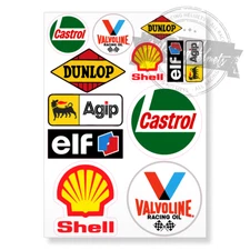 Motorsport Racing Nascar Sponsors A4 Printed Vinyl Decal Sticker High Quality