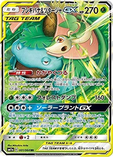 Pokemon card Japanese Venusaur & Snivy GX RR Tag Team SM11a 001