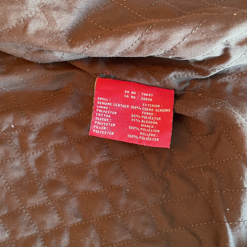 Levi's Giacca Moto Pelle Cafe Racer - Uomo M - Foto 8 di 8