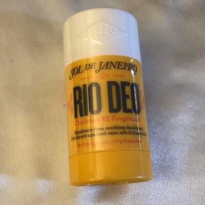 Sol De Janeiro RIO DEO Aluminum-Free Refillable Deodorant Cheirosa 62 Sealed NEW