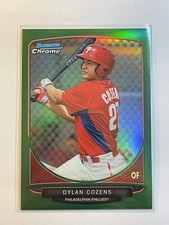 Dylan Cozens 2013 Bowman Chrome Prospect Green Refractor BCP186 Phillies Rookie