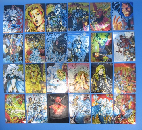1994 Lady Death Chromium Complete Trading Card Set #1-100 Krome Chaos Comics - Picture 2 of 12
