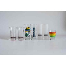 Preowned Shot Glass Variety - Mexico, Jamaica, Bears, Jose Cuervo, Grand Marnier