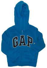 BABY GAP LOGO SIZE 4 ZIP UP BLUE HOODIE SWEAT...