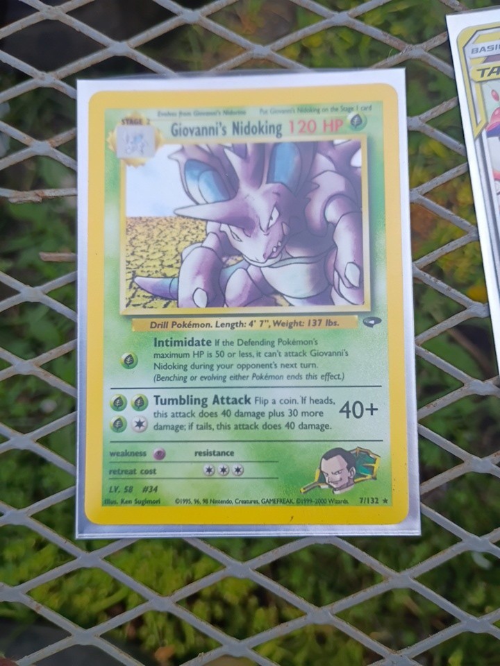 Giovanni’s Nidoking Unlimited Holo - 7/132 - NM Condition - CLEAN!