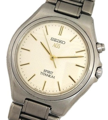 Seiko Spirit 4M21-0B50 Titanium White Silver Dial Uhr aus Japan