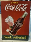 Vintage Coca Cola Sign Rare Authentic From The 90s