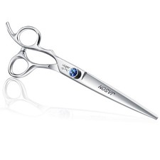 Dog Grooming Scissors Left Handed 7 Inch Straight Cats Shears Pets Trimming