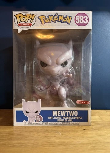 Funko Pop Pokemon Mewtwo JUMBO 10" Vinyl Figure Target #583 Exclusive NIB