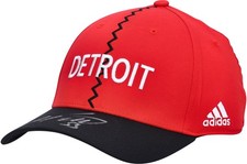 Moritz Seider Detroit Red Wings Signed 2022-23 Reverse Retro Cap