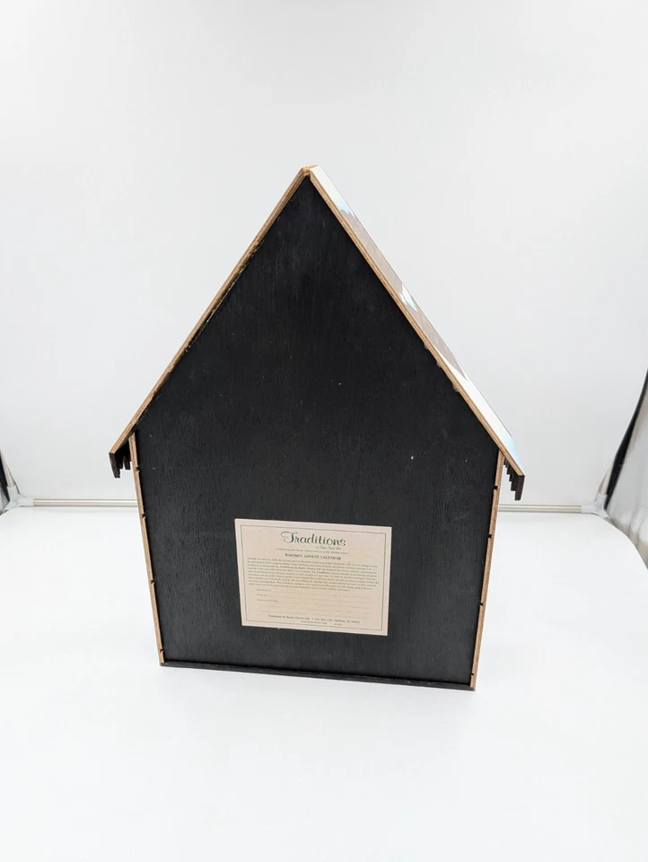 Byers Choice 2003 Традиции Деревянный Рождественский Дом Адвент Календарь Винтажный - Изображение 2 из 4