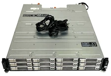 Dell EMC SC400 0814GD 12Gb SAS 12x 3.5" LFF w/ 12x Caddies 2x 12G-SAS-4 JBOD DAS