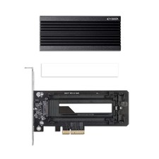 M.2 NVMe SSD to PCIe X16/X8/X4 Card Adapter with Large Aluminum Heat Sink  E...