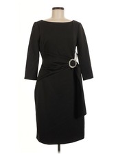 NWT Eliza J Women Black Cocktail Dress 8