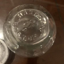 Vintage Violet Dulce Harmony Of Boston Glass Jar Talcom Powder Early Metal Tin