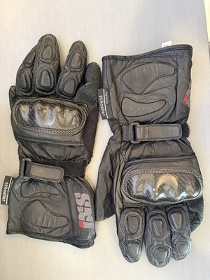 Schoeller Keprotec Leather Motorcycle Gloves Gauntlets Black Men's Medium