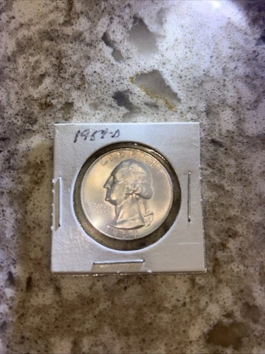 1959 D Washington Quarter BU Uncirculated Mint State 90% Silver 25c US Coin