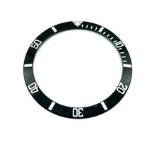 Genuine Rolex Submariner Bezel Insert 16610, 16800, 168000. Great Lume! #91451