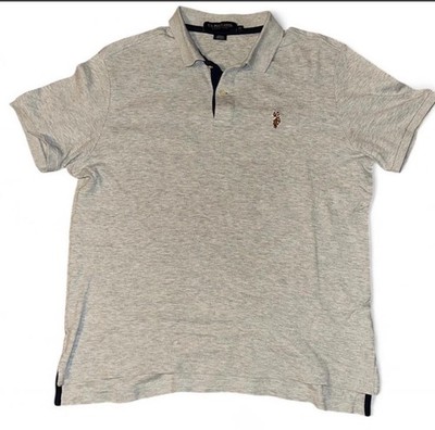 U.S. Polo Assn. Luxury Feel Men's Gray M Polo Shirt Short Sleeve Collared