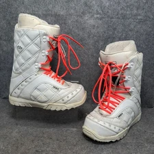 Thirty Two Exus Snowboard Boots Womens Size UK 6 White Orange Fall 2011 Outdoors