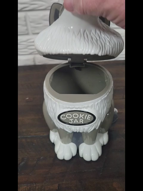 Howling Wolf Cookie Jar Howls When Opened Vintage 1998 Fun