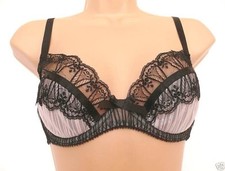 Agent Provocateur Black Pink Fifi Lace Bra 36C (95C FR)