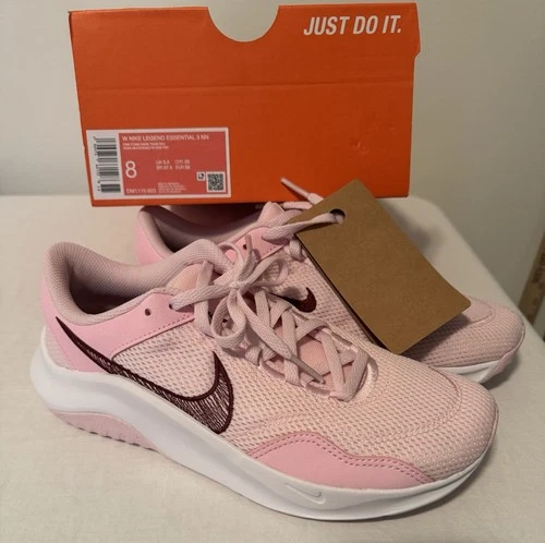 Nike Legend Essential 3 Next Nature White Pink Womens Size 8 Shoes DM1119-603
