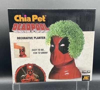 Deadpool Chia Pet Marvel Decorative Pottery PLANTER021363004054 Brand New