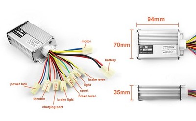 L faster 36V 48V 1000W Brushed Motor Controller Scooter Tricycle E Bike