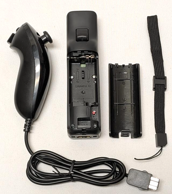 NEW Motion Plus Remote & Nunchuk Controller Set BLACK for Nintendo