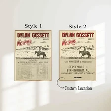 Dylan Gossett reveals 'The Westward Tour 2025 Poster