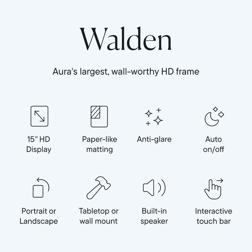 Walden 15" WiFi Frame | Easy App Setup | Unlimited Storage - Image 4 of 4