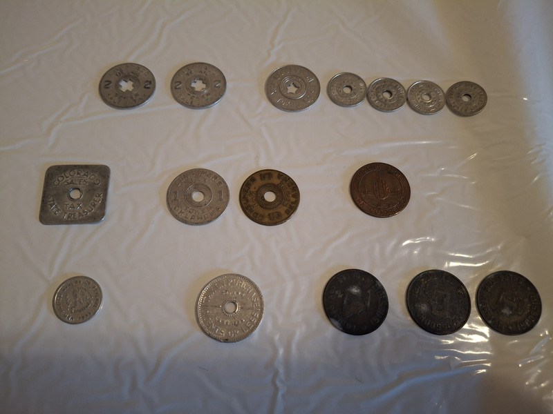 VINTAGE 1930s DEPRESSION ERA SALES TAX TOKEN LOT