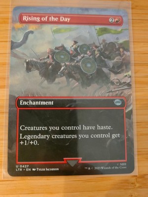 MTG Rising of the Day (Borderless) 0427 Lord of the Rings M/NM Free UK P&P