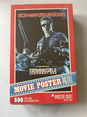 Terminator 2 Judgment Day Movie Poster 500 Piece Puzzle 1991 Factory Sealed!
