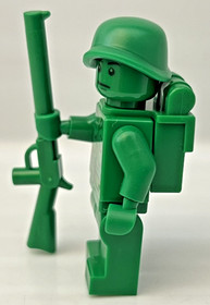 LEGO TOY STORY ARMY MAN Minifigure Rifle Backpack Green Toy Soldier
