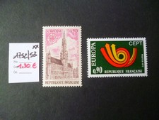 2499  TP FRANCE NEUF **  SERIE N° 1752/53  1973   COTE  1,30 €