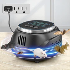 Mouse and Rodent Repellent Plug-in, Ultrasonic Pest Control Device for Mice, Squ