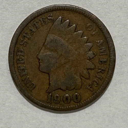 1900 Indian Head Cent Penny Good+