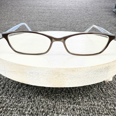 Micro Shapes Snap Eyeglasses Frames Full Rim Brown Blue 48-15-135 Japan