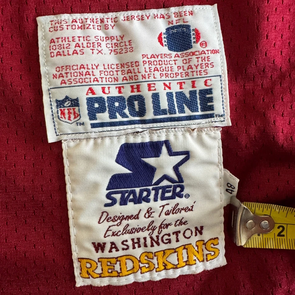 Camiseta 1994 Starter NFL Washington Redskins Reggie Brooks Proline 48 GG nova com etiquetas rara - Imagem 3 de 4